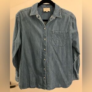 SEZANE Max Shirt in Deep Blue Size 2
